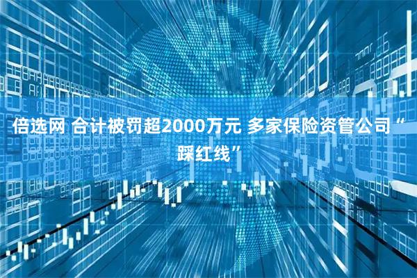 倍选网 合计被罚超2000万元 多家保险资管公司“踩红线”